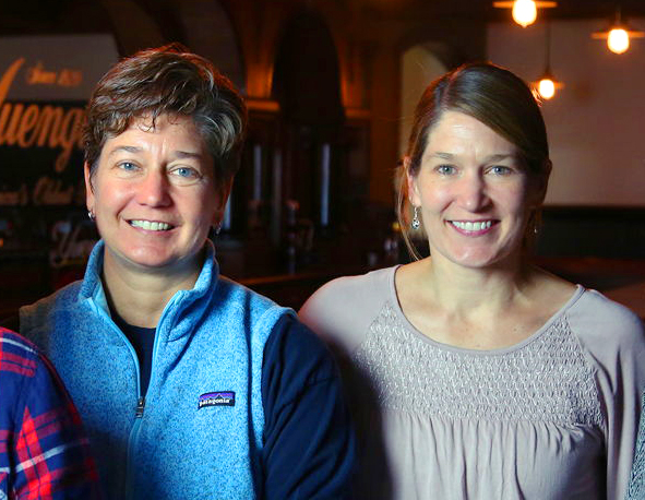 Jennifer Yuengling-Franquet (L) and Wendy Yuengling Baker